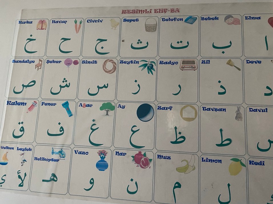 Resimli Elif-Ba yapışkan tahta - Görsel 3