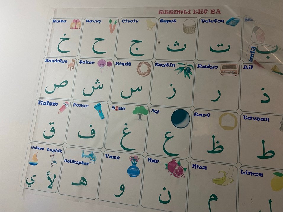 Resimli Elif-Ba yapışkan tahta - Görsel 4