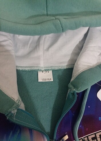 12-13 Yaş Beden Minecraft 3d Baskılı Sweatshirt