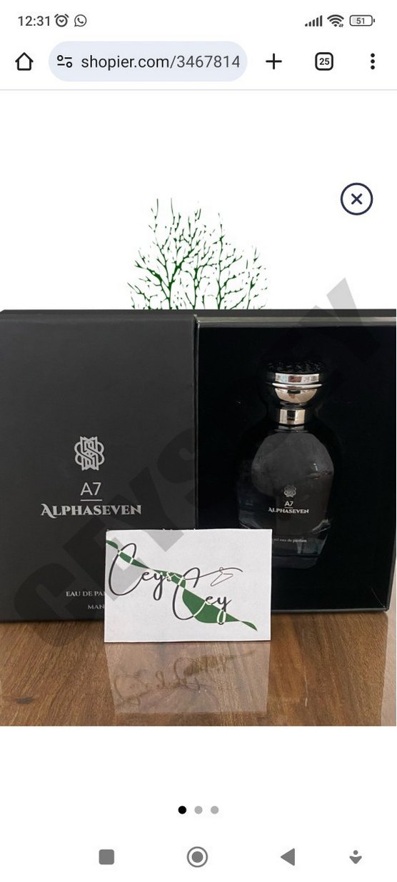 A7 ALPHASEVEN Erkek Parfümü 100 ml - Görsel 2