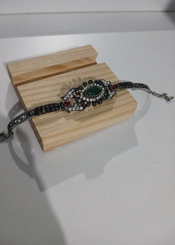 American Vintage Yeşil Taşlı Vintage Bohem Bileklik