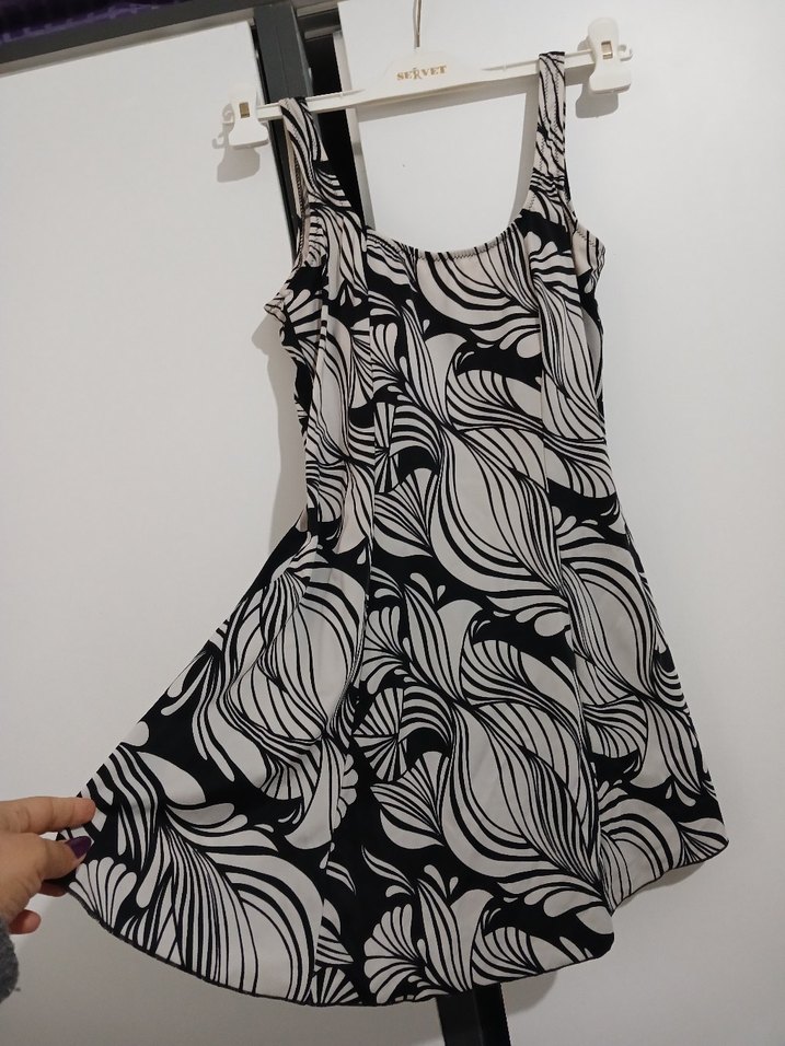 Siyah Gri Zebra Desenli mayo - Görsel 2