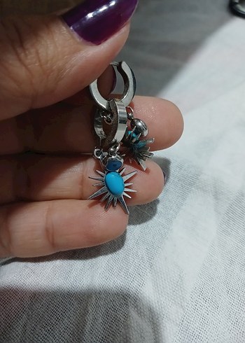 Turkuaz küpe - Görsel 2