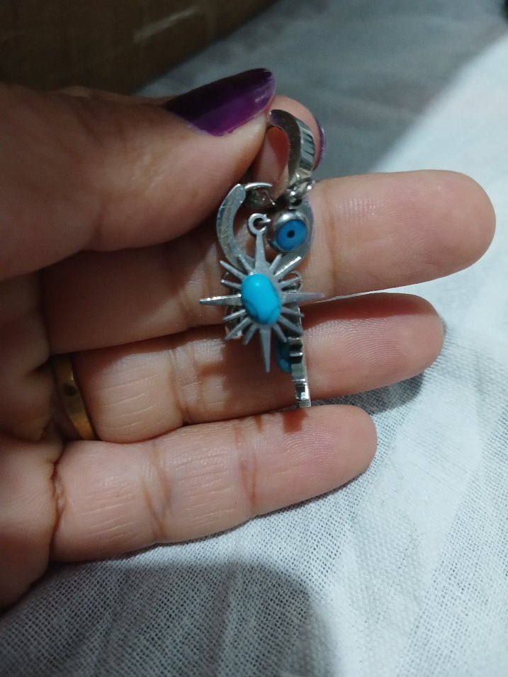 Turkuaz küpe - Görsel 3