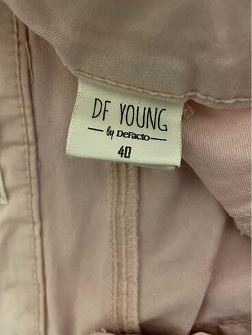 Yüksek bel toz pembe bayan pantolon 40 - Görsel 3