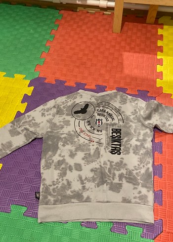 BJK  yuvası Gri Desenli Erkek çocuk Sweatshirt 6 yaş - Görsel 7