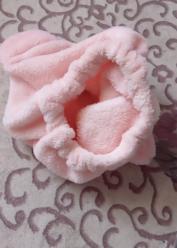Diğer Nakışlı Pembe Ayı Figürlü Havlu cocuklar icin