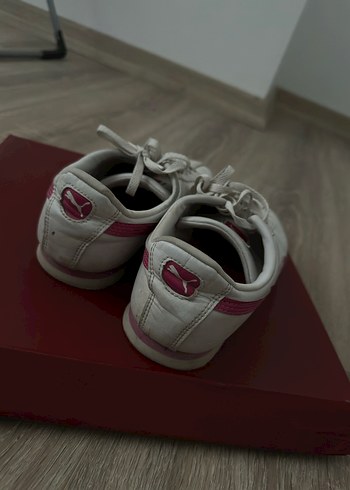 Kadın Beyaz Puma Sneakers Spor Ayakkabı - Görsel 3