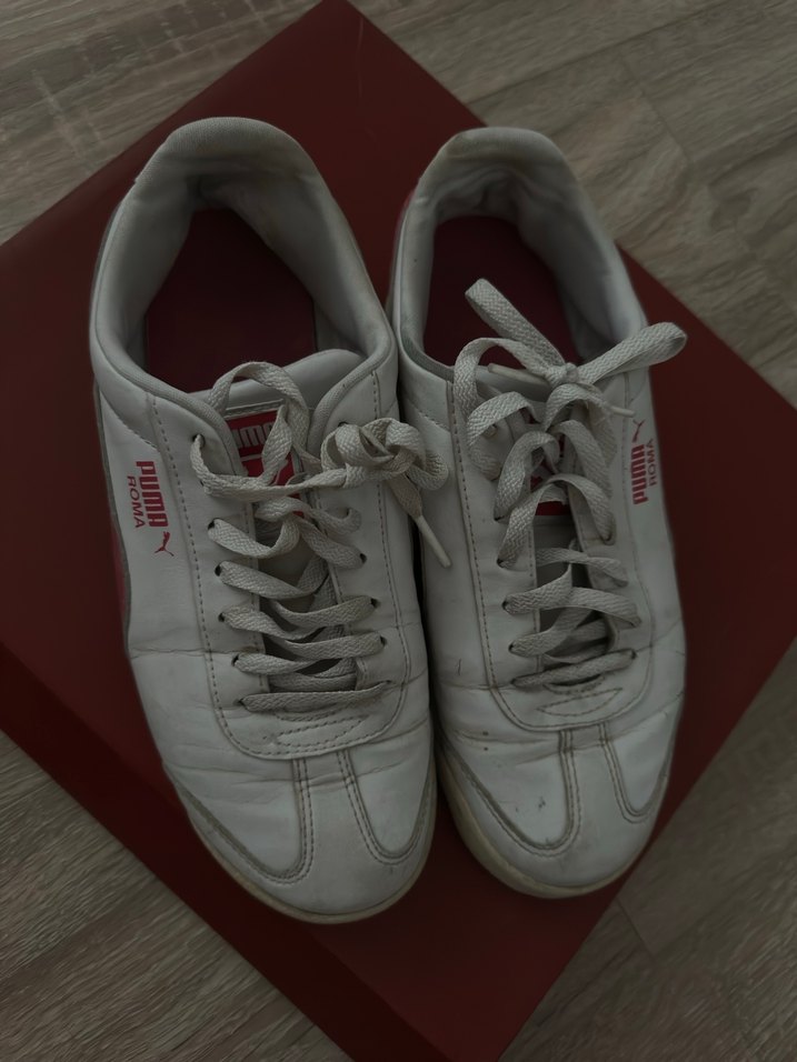 Kadın Beyaz Puma Sneakers Spor Ayakkabı - Görsel 2