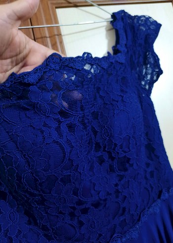 mavi kısa abiye - Görsel 2