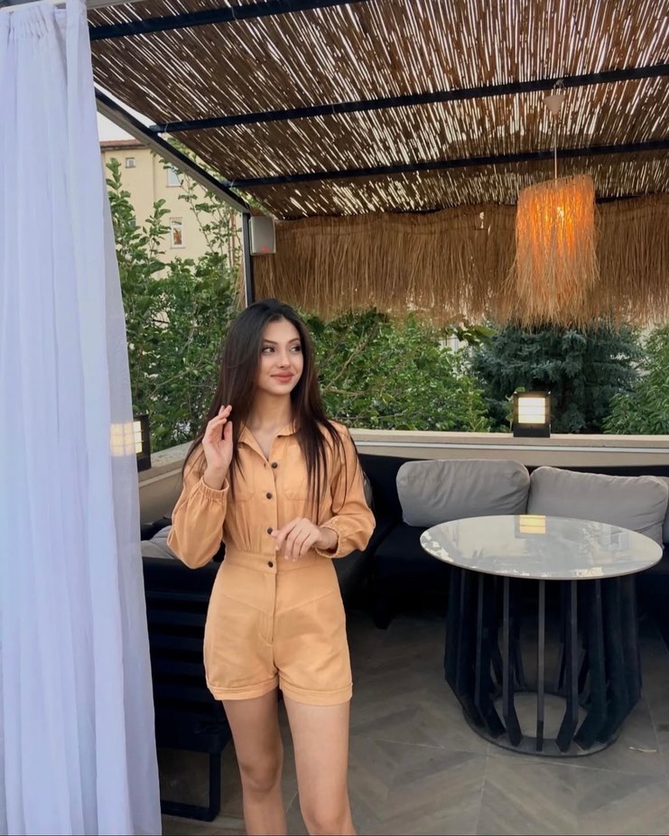 Uzun Kollu Mini Tulum - Görsel 2