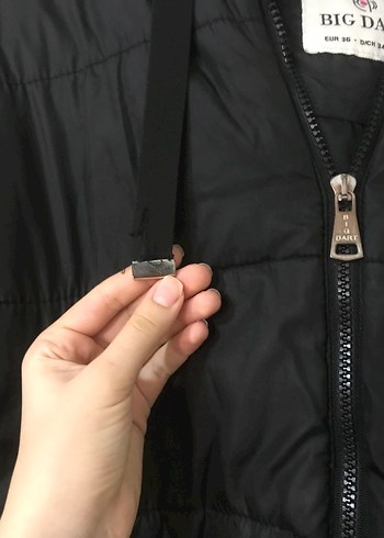 Diğer Siyah Fermuarlı Kadın Mont