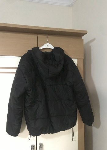 s Beden siyah Renk Siyah Fermuarlı Kadın Mont
