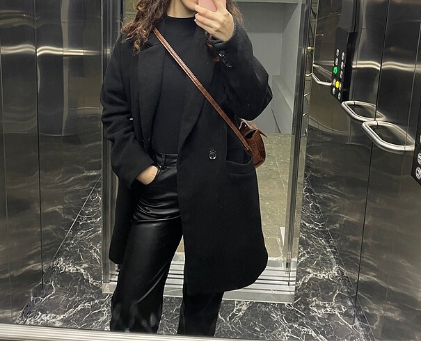 pullandbear siyah kaban