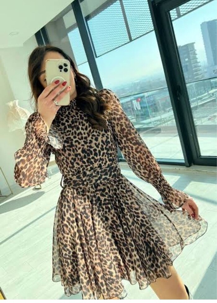 Leopard elbise ZARA - Görsel 2