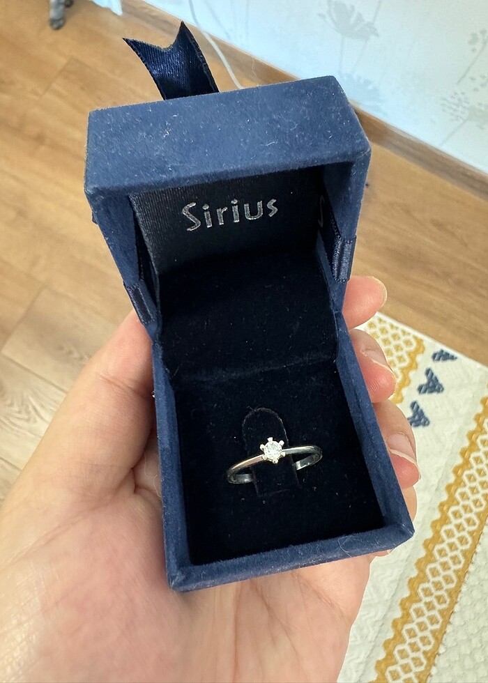 Pırlanta yüzük 0,12 karat, beyaz altın - Görsel 2