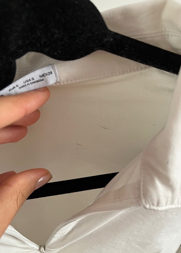 bershka büzgülü gömlek - Görsel 3