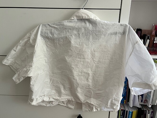 defacto kısa kollu beyaz gömlek - Görsel 5