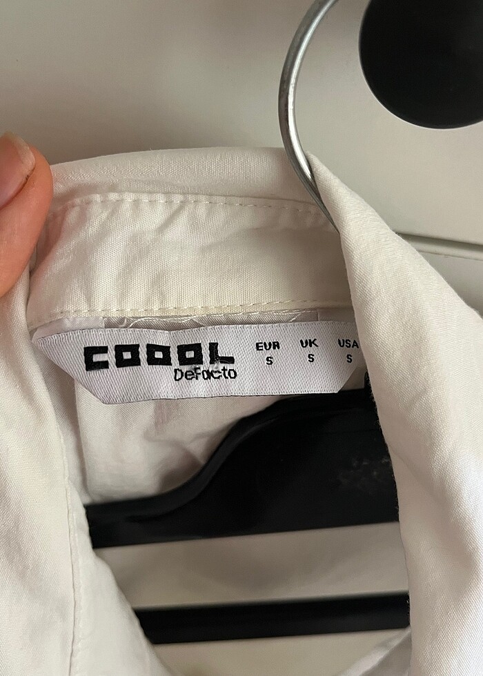 defacto kısa kollu beyaz gömlek - Görsel 4