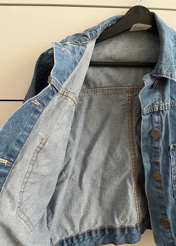 s beden kot ceket - Görsel 3