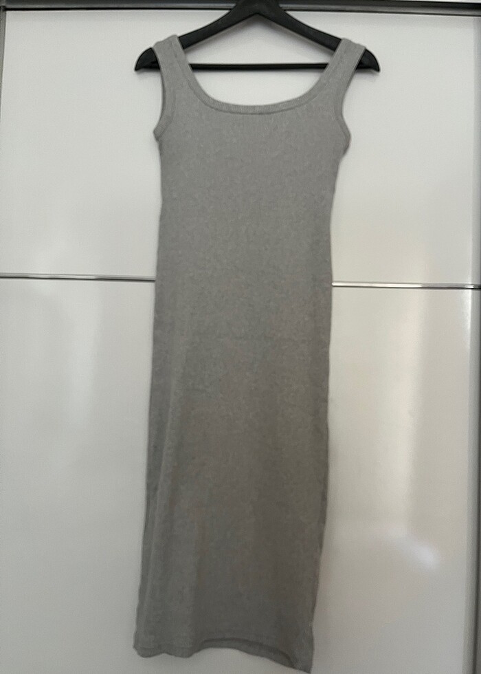 gri m beden elbise - Görsel 2