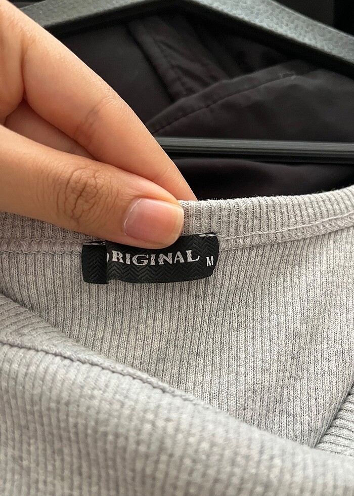 gri m beden elbise - Görsel 4