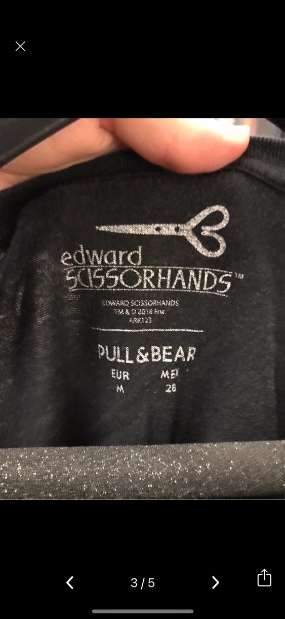 Siyah Baskılı Kadın Tişört - Görsel 3