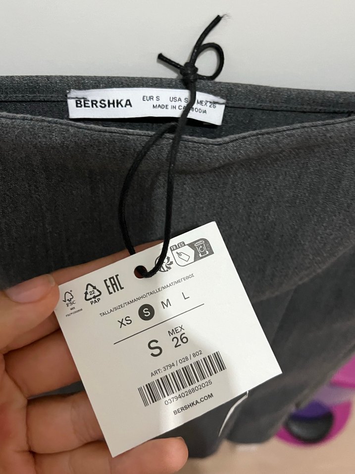 bershka gri bluz - Görsel 3