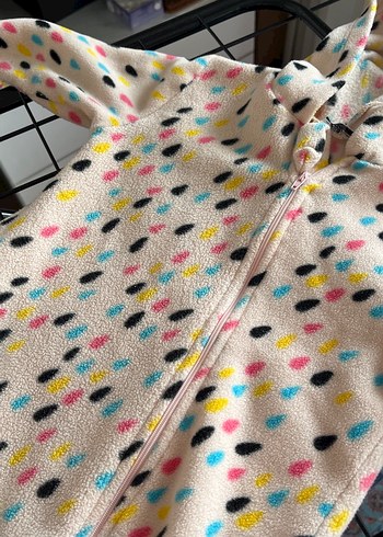 Kapüşonlu, Fermuarlı Bebek Kız Tulum - Görsel 2