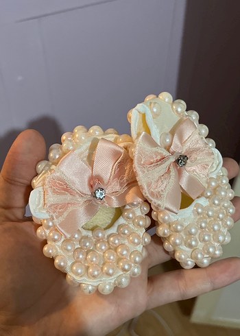 Zara İnci İşlemeli Pembe Kız Çocuk Özel Ayakkabı