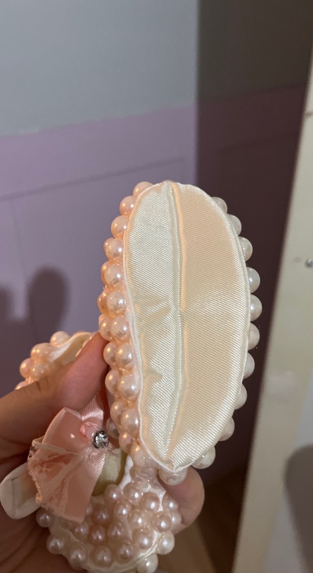 İnci İşlemeli Pembe Kız Çocuk Özel Ayakkabı - Görsel 5