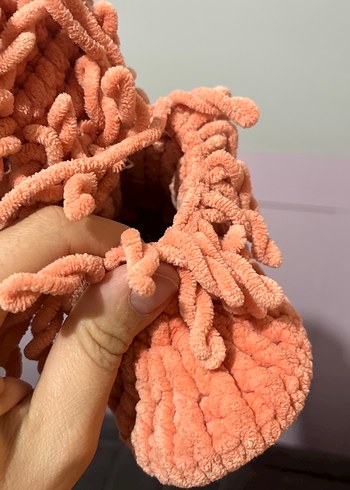 21 Beden pembe Renk Kızlar için Örgü Bohem Sıcak Terlik
