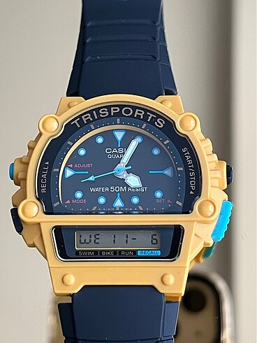 Sıfır Vintage Casıo TRI-10W TRISPORTS 1991 JAPAN