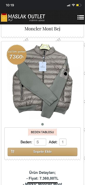 Moncler Erkek Mont