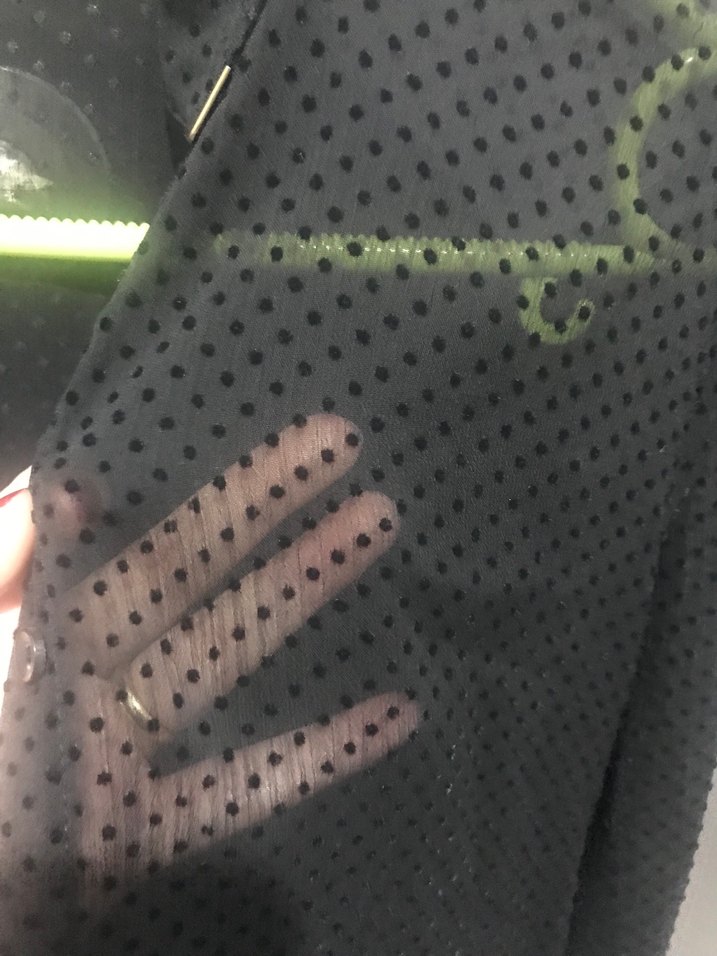 Düğmeli Siyah Uzun Kollu Gömlek - Görsel 2