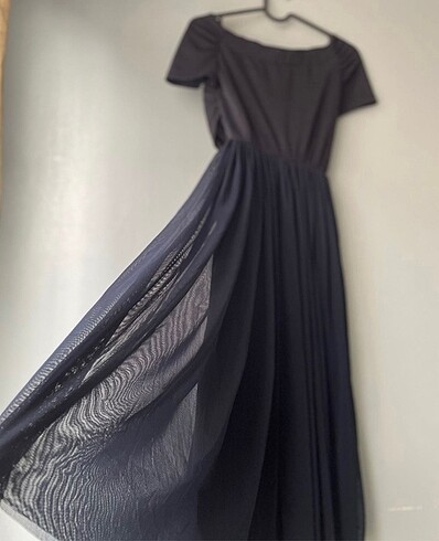 Zara Basic Tüllü Etekli Astarlı Elbise - Görsel 7