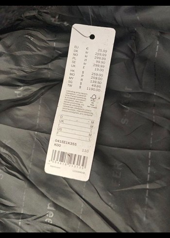 Düğmeli Siyah İşlemeli kısa kadın mont - Görsel 8