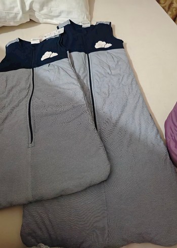 Erkek  kız   Fermuarlı Gri Uyku Tulumu 70 cm olan satıldı - Görsel 8