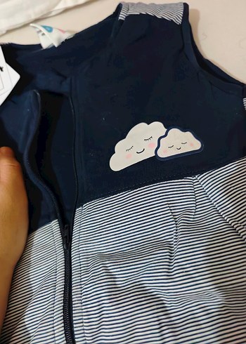 Erkek  kız   Fermuarlı Gri Uyku Tulumu 70 cm olan satıldı - Görsel 3