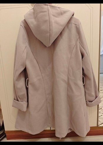 Kapişonlu Açık mor Kaban Sadece bir kere giyildi - Görsel 2