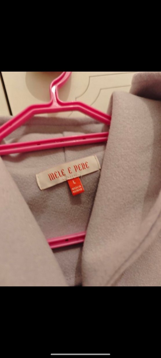 Kapişonlu Açık mor Kaban Sadece bir kere giyildi - Görsel 3