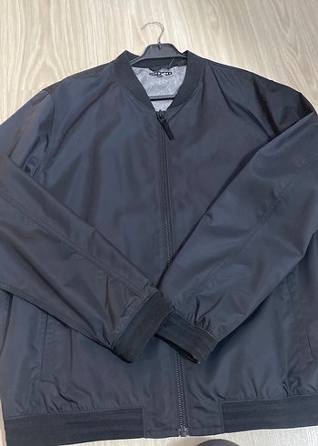 Gri Erkek Fermuarlı Streetwear Ceket