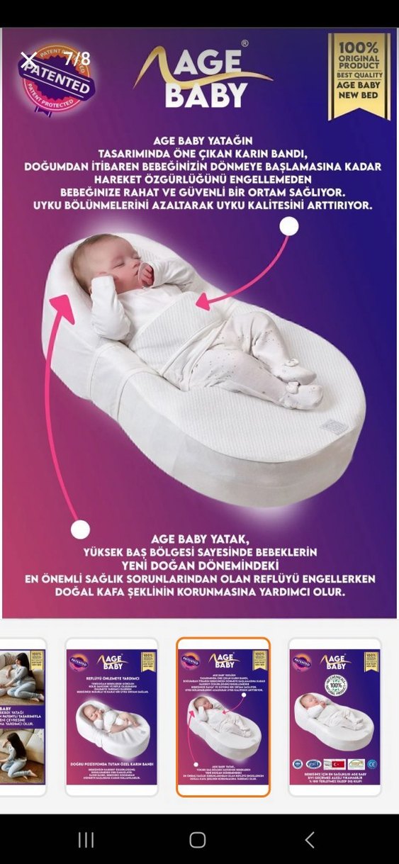 Bebekler için Tek Parça Döküm reflü yatağı - Görsel 2