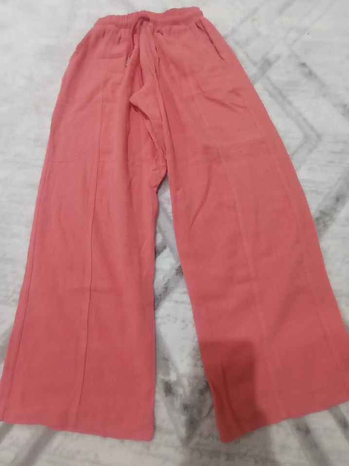 kız çocuk keten takım - Görsel 4