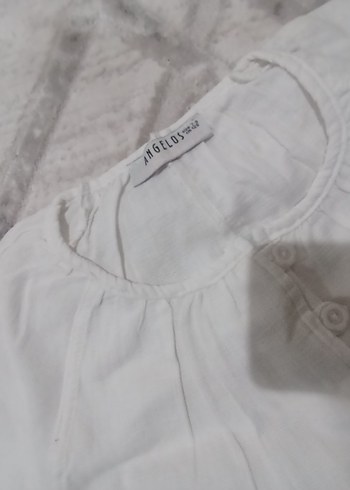 Beyaz Keten çocuk Kumaş Pantolon - Görsel 2