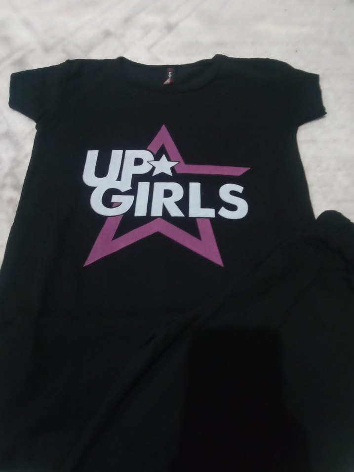 Kızlar İçin Siyah Baskılı Tişört - Görsel 3