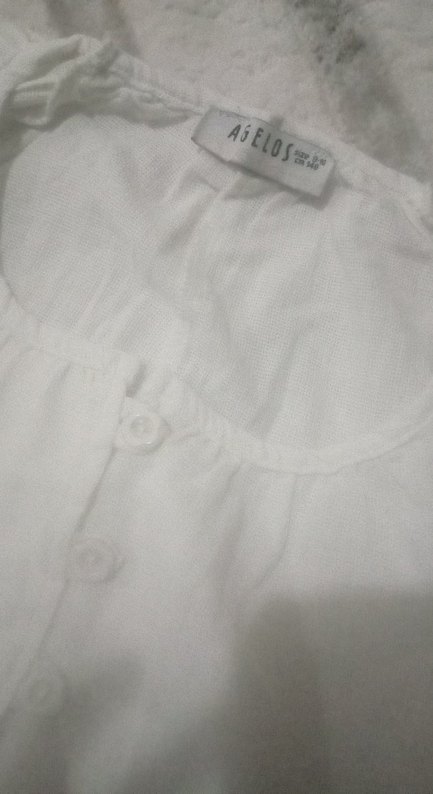 Beyaz Midi Keten Çocuk Kumaş Pantolon - Görsel 4