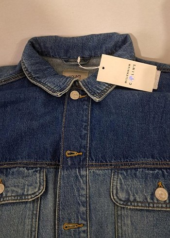 Erkek Mavi Düğmeli Denim Ceket - Görsel 4