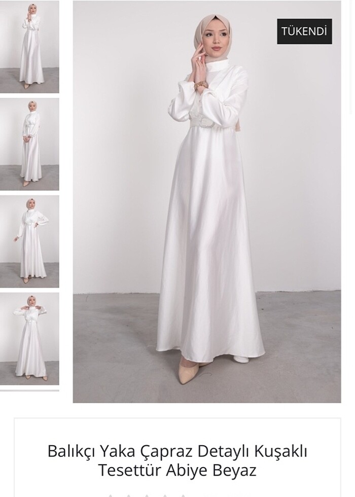 Beyaz abiye - Görsel 2