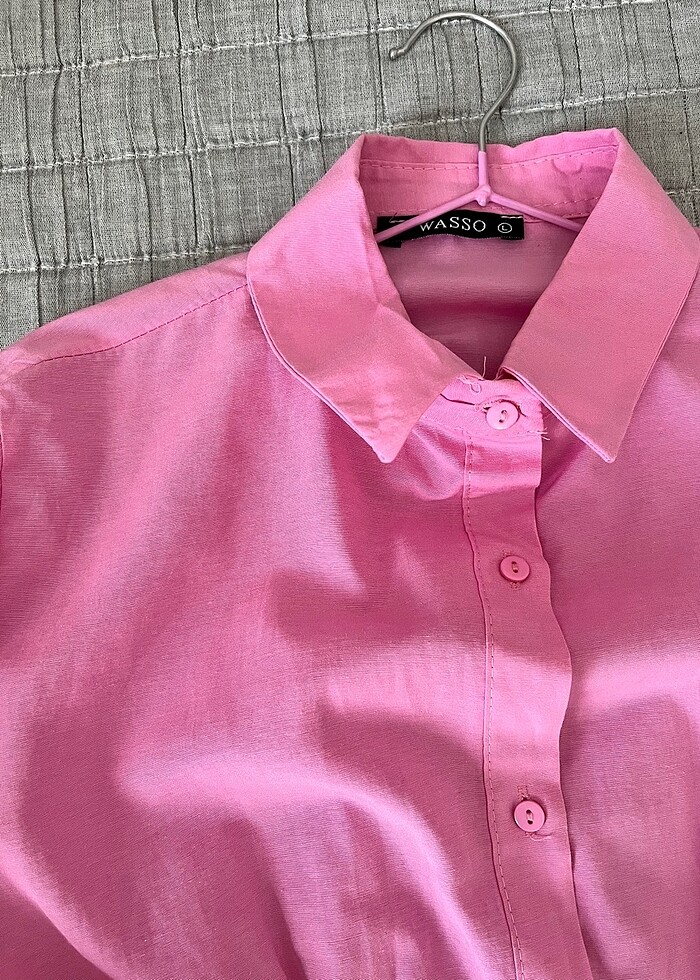 Pembe korse gömlek - Görsel 2